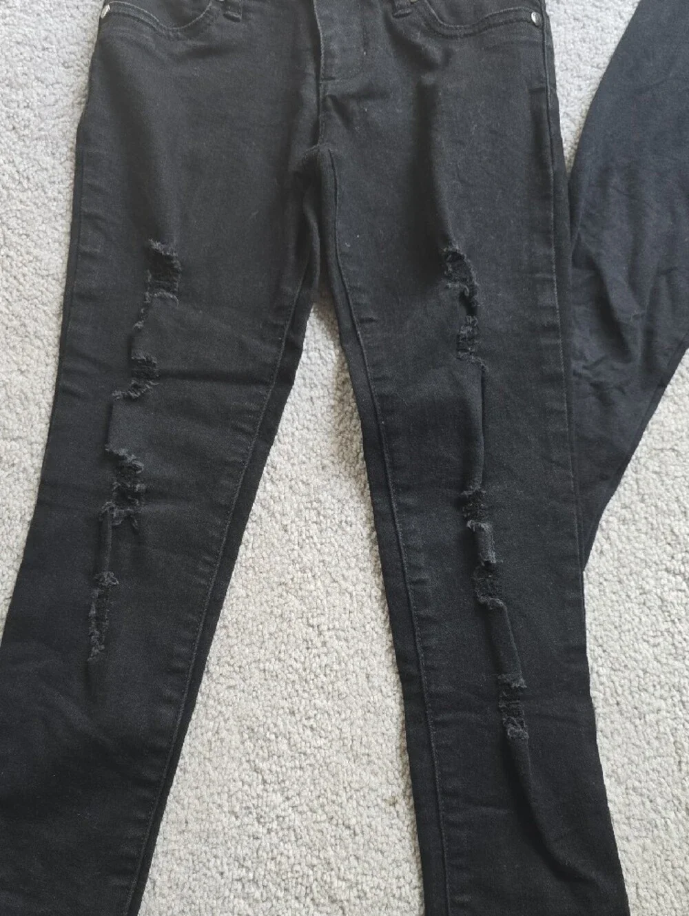 The Children's Place Black & Dark Blue Kids Jeans and Leggings Set